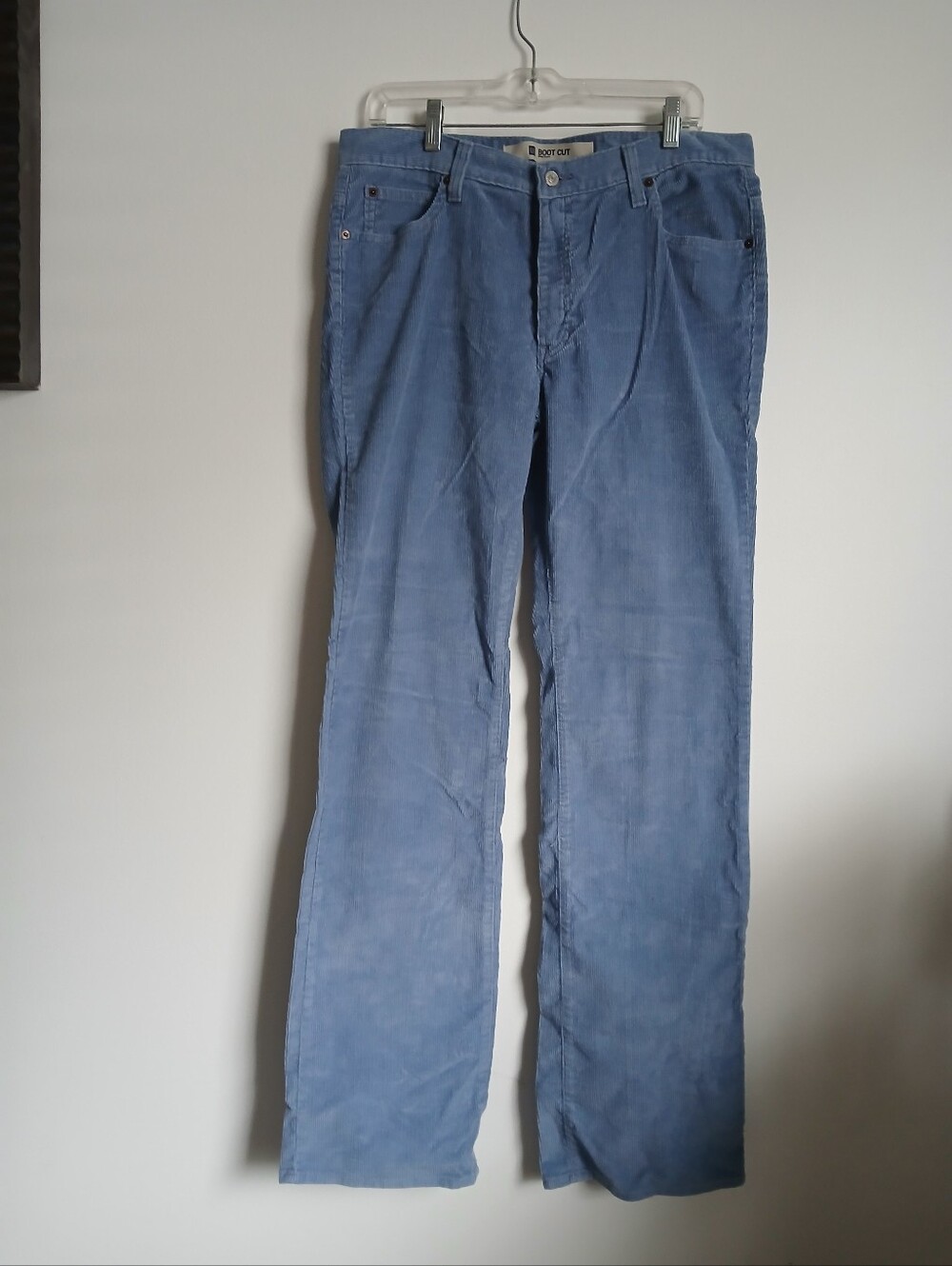 Gap Corduroy Blue Pants Size 12 Long Boot Cut Stretch
